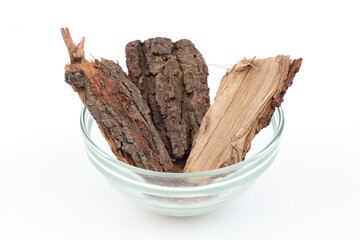 Babul Chaal - Kikar Ki Chaal - Acacia Bark over isolated white background