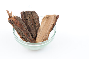 Babul Chaal - Kikar Ki Chaal - Acacia Bark over isolated white background