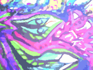 Multicolor dragon eye for backgrounds and textures. Abstract patterned purple-blue huge dragon eye for holidays, fabric, textiles, posters, fashion trends, wallpaper, prints, interior solutions, etc.