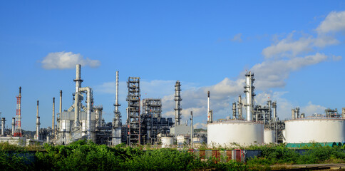 Oil and Gas Industrial zone,The equipment of oil refining,Close-up of industrial pipelines of an oil-refinery plant,Detail of oil pipeline with valves in large oil refinery.