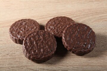close up of chocolate truffles