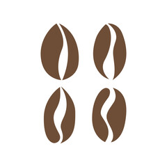 coffee bean set vector illustration