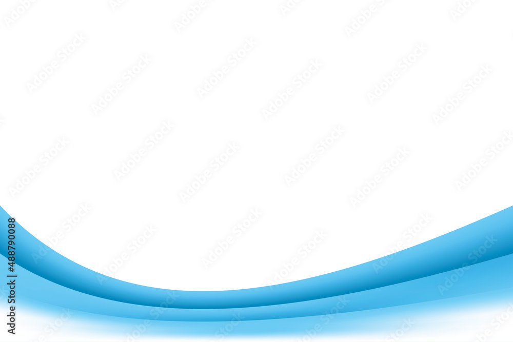 Aufkleber soft blue curvy background element with copy space for text