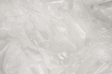 Plastic wihite background. Top view.