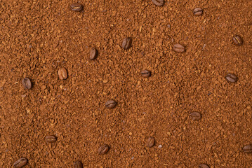 Instant coffee isolated on a background.