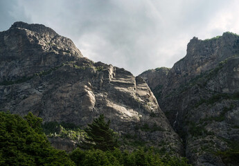 View from the top of the mountain.	
