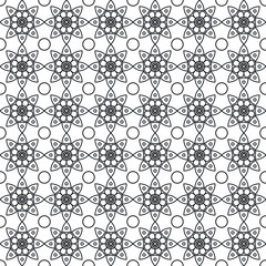 Seamless vector black and white pattern. Abstract geometric background. Monochrome stylish texture vector in illustration