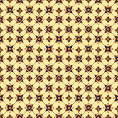 luxury flower Mandala geometric color pattern. Seamless vector background vector in illustration
