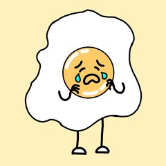 Design Sticker Cute Egg Emoticon, HD Resolution