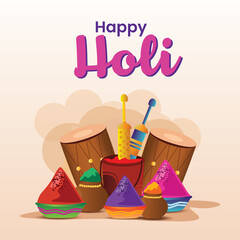 Holi festival poster design