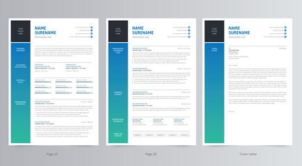 Modern Resume/CV and Cover Letter Template