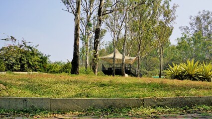 View tower of Nandi hills. Nearest hill station near Bangalore, Karnataka, India