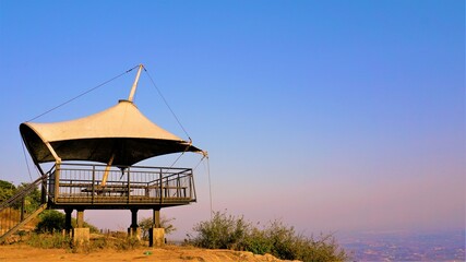 View tower of Nandi hills. Nearest hill station near Bangalore, Karnataka, India