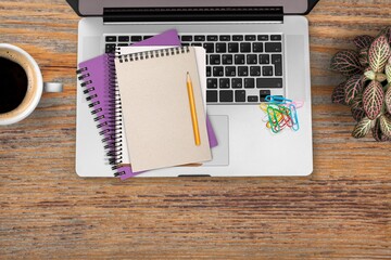 Note book blank to apply new year resolutions and plan.