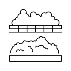 coagulation cheese production line icon vector illustration