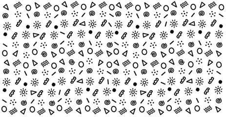 seamless pattern with numbers and symbols