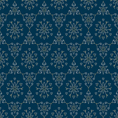 Seamless pattern floral illustrations design.