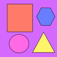 Different geometric shapes