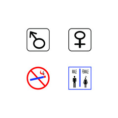 notice in the toilet