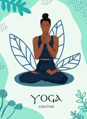 yoga woman poster