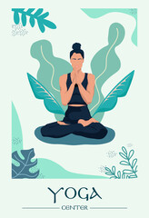 yoga woman poster