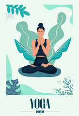 yoga woman poster