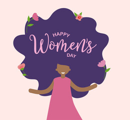 Womans international day. 8th march. Vector illustration