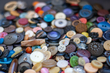 Mix of random buttons background