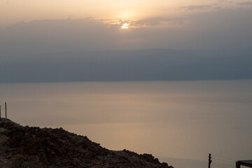 Sunrise at the Dead Sea in Israel