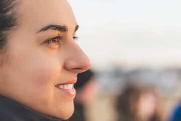 Une italienne au couché du soleil