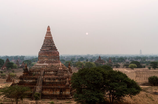 Ancient Bulethi pagoda in Bagan