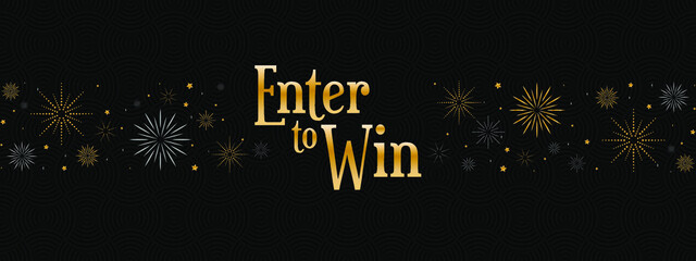 enter to win sign	