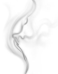 smoke isolated on white