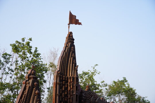 Dwarka , Gujarat, India , A Front View Of Dwarkadhish Temple