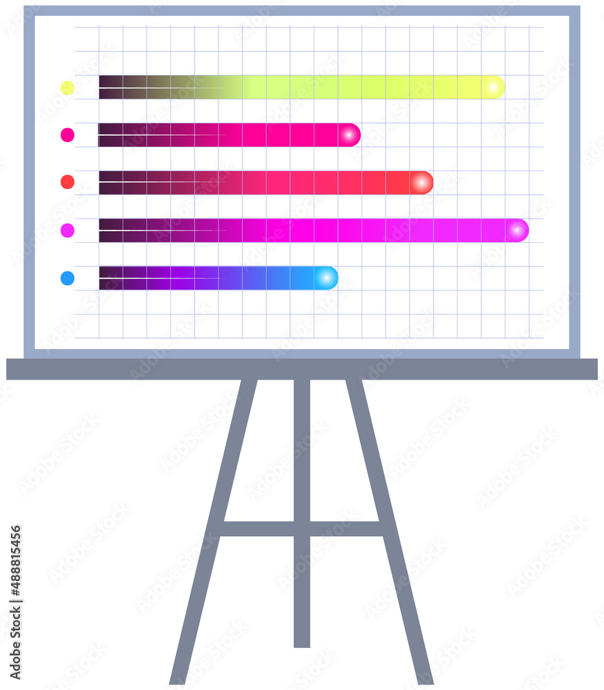 Poster intelligent technology hud interactive panel. data screen with charts, diagrams. futuristic ui infog