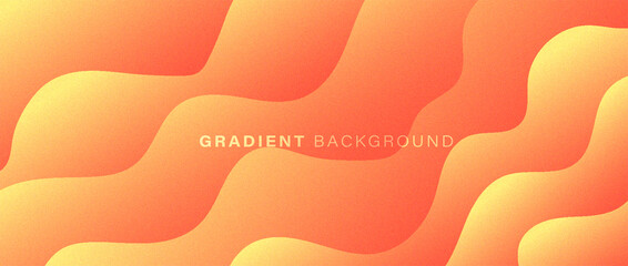 Dynamic wave gradient background with grainy texture - obrazy, fototapety, plakaty
