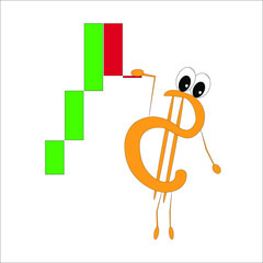 The currency is falling. The fall of the dollar in price