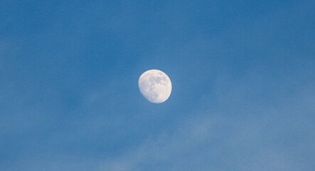Shot of The Moon During Daytime