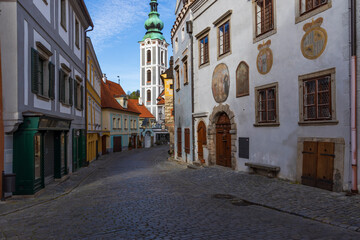 Fototapeta na wymiar Cesky Krumlov old town, UNESCO site, Southern Bohemia, Czech Republic
