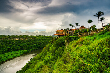 Fototapeta na wymiar Chevon River Dominican Republic
