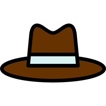 Hat Cowboy Side Icon