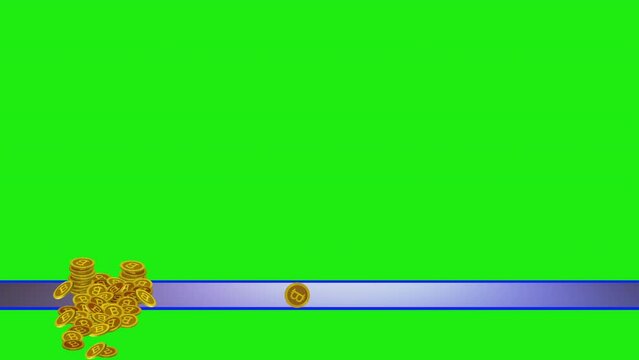 Bitcoin cryptocurrency lower third green screen