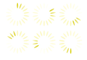 Loading icon set. vector illustration