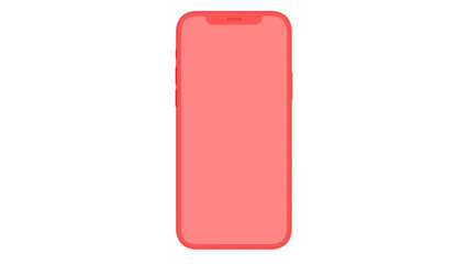 
iPhone 12 pro / pro max on isolated white background. Mockup screen. Clay Color.