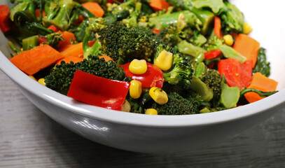 vegetable salad in a bowl