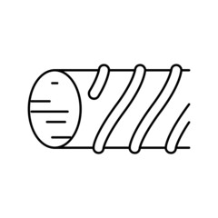 metallic rebar line icon vector illustration