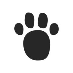 Cat's footprint. Paw prints. Vectors.