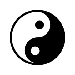 Yin Yang Symbol. Vector icon.