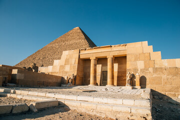 sphinx and pyramid
