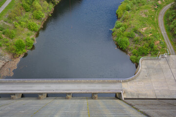 Rappbode dam in Germany in the mountains of Harz